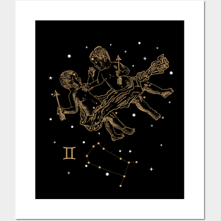 Gemini Zodiac Sign Birthday Gift for women and men, Gemini Posters and Art